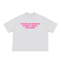 Hating on mewchi tee